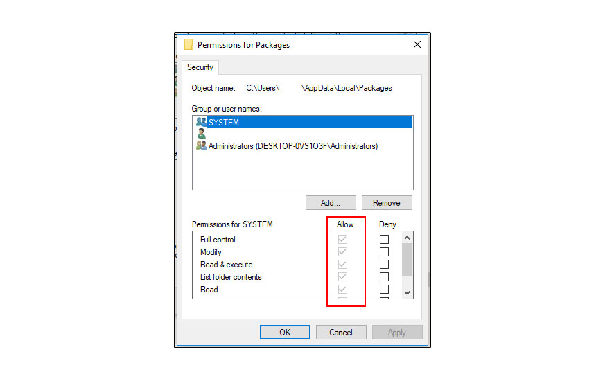Permissions For Packages